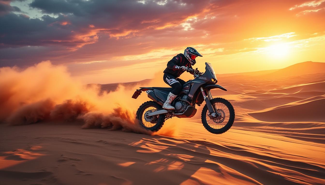 découvrez l'histoire passionnante et les défis uniques du paris-dakar en moto, la course mythique qui a marqué l'aventure et la résistance des pilotes à travers des terrains extrêmes.
